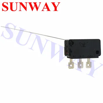

10pcs/lot Black Coin switch for Mechanism coin acceptor 3 terminal Long level microswitch arcade machine microswitches