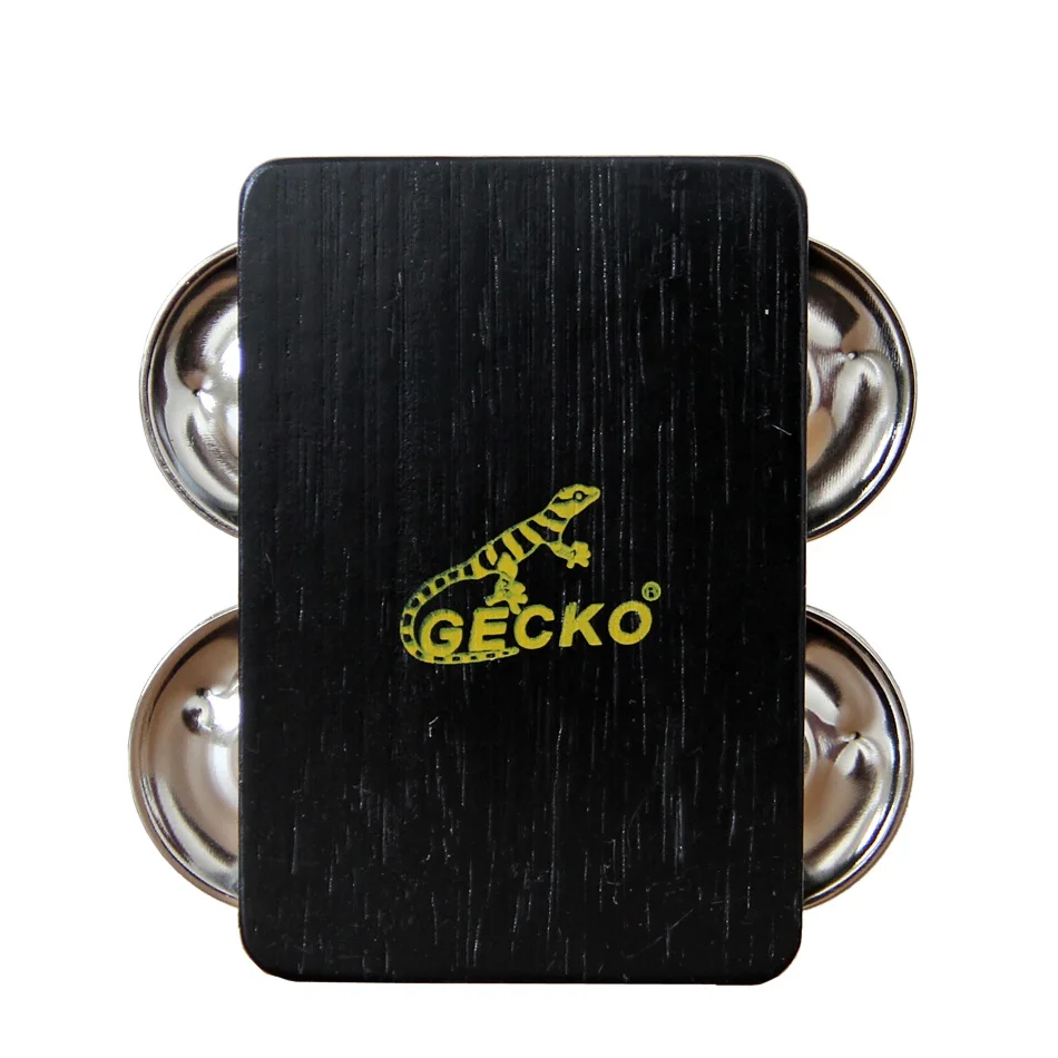 

GECKO GK04-TAP Black Thailand Rubber Wood Timber Cajon Drum Castanet Large Box Drum Companion