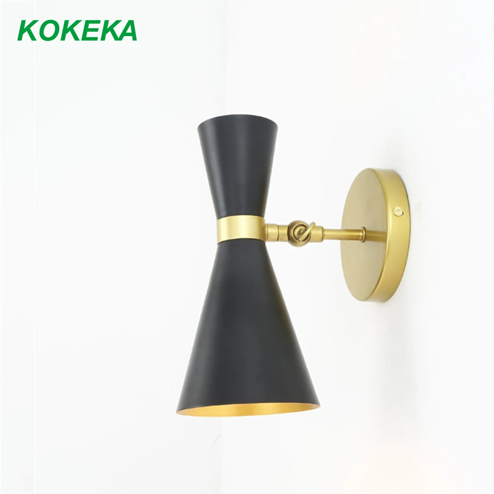 

Wall Light with High Quality Iron 5W E27 Lamp Holder and Creative Horn Design for Bedroom Living Room Indoor Nordic Led Wall Art