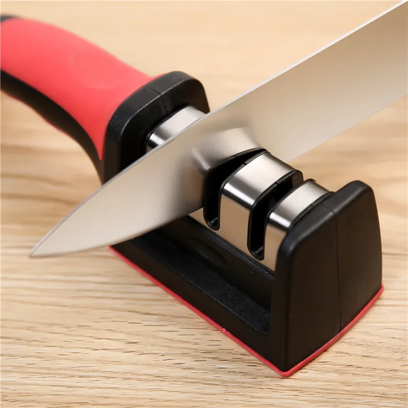 Three Stages Kitchen Knife Sharpeners Sharpening Stone Household