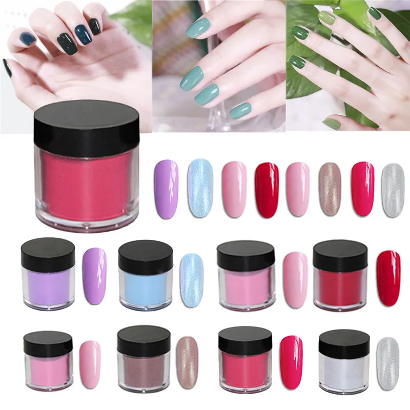 

10ml Holographic Powder Dust Dipping Powder Nails Pigment Glitters Acrylic Powder Sliver Nail Art Glitter Accessories #290124
