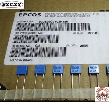 

100% New and original B32529 0.01uf 10nf 103/250V P5