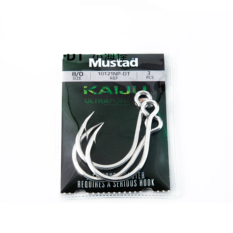 5 упаковок, Mustad 10121, крючок из высокоуглеродистой стали, крючок с колючей спинкой, приманка, крючок для морской рыбалки, черный крючок для рыбной ловли