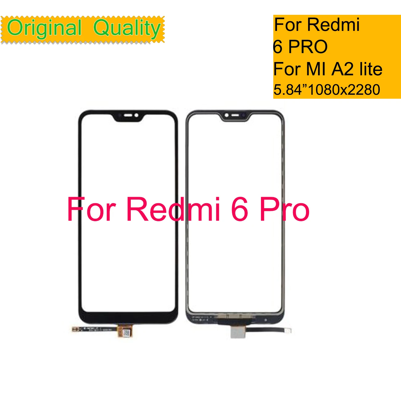 Felfial 10 шт./лот для Xiaomi Redmi 6 Pro 6PRO Mi A2 Lite сенсорный экран Сенсорная панель передняя