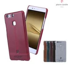 Pierre Cardin Роскошные Пояса из натуральной кожи чехол для телефона Coque Huawei p9 плюс крышка