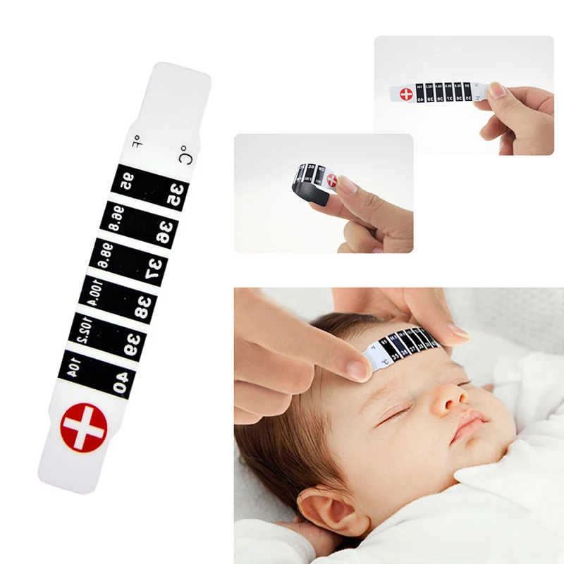 Superior Baby Thermometers Forehead Thermometer Strip Fever Cold Child