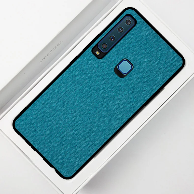 

for Samsung Galaxy A9 2018 case Edition Case Fabric PC Luxury Retro Cloth Leather Soft TPU Edge cover for Samsung A9 2018 case
