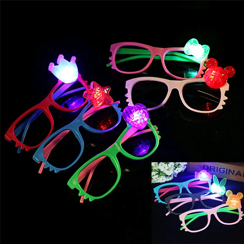 

Flashing Party LED Light Glasses for christmas Birthday Halloween party decoration supplies glow glasses