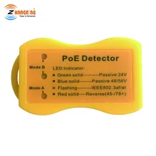 Карманный детектор PoE Тестер быстро определить тип PoE светодио дный дисплей указывает passivePoE/802.3af/at; В 24 В/В 48 В/56 в