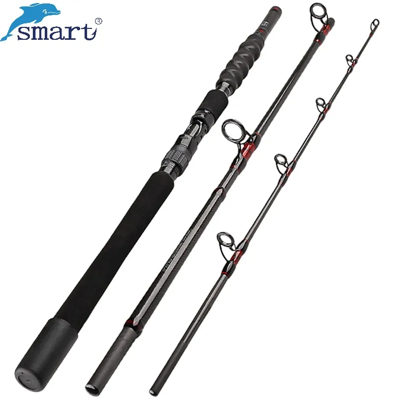 1.8m 2.1m Boat Fishing Rod 70 250g Lure Weight 3 Tips Carbon Spinning