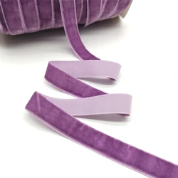 Elegant Velvet Ribbon for Weddings and Gift Wrapping - 5 Yards (Violet)