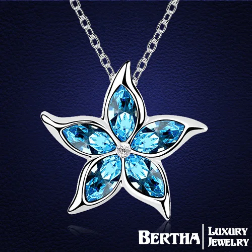 

Brand Design Pentagram Choker Necklace Colar Crystals from Swarovski For Women Men Fashion Necklaces