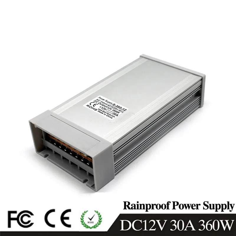 Трансформатор освещения DC12V 400 Вт 360 Вт 350 Вт 300 Вт 250 Вт 240 Вт 200 Вт 180 Вт 150 Вт 120 Вт 100 Вт 72 Вт 60 Вт 48 Вт 15 Вт 12 В постоянного тока - Цвет: 12V360W