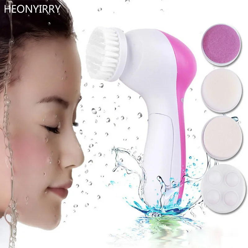 Deep Cleansing 5 In 1 Electric Facial Cleaner Pore Cleanser Face