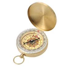 Карманные часы светящиеся компасы портативный Бронзовый компас Карманный Кемпинг Открытый направление компаса для идентификации Висячие кнопки ретро