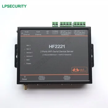 

Industrial model HF2221 2 Ports Wifi Serial Device Server RS232/RS422/RS485 to Ethernet / Wi-Fi Serial Server