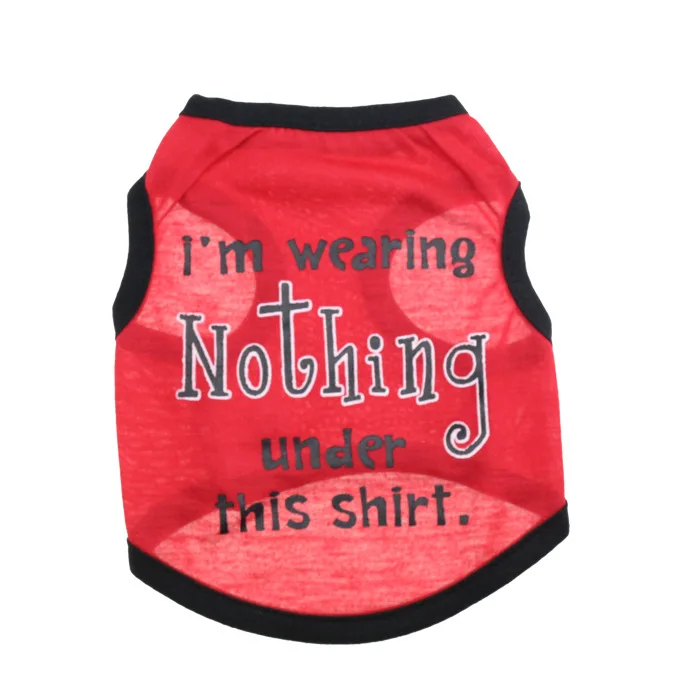 New Design Pet Dog Vest 100 cotton Cheap Puppy dogs clothes fashion T