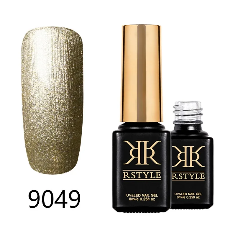 Лак для ногтей rstyle 8 мл 9001-9062 чистый цвет УФ-гель для ногтей Soak Off Nail Art Полупостоянный гель лак набор для наращивания ногтей праймер - Цвет: SC9049