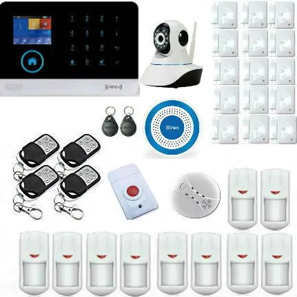 Yobang Security-WIFI GPRS GSM Intelligent Alarm Android IOS APP Remote Control Surveillance Cameras Burglar Alarm Security Kit