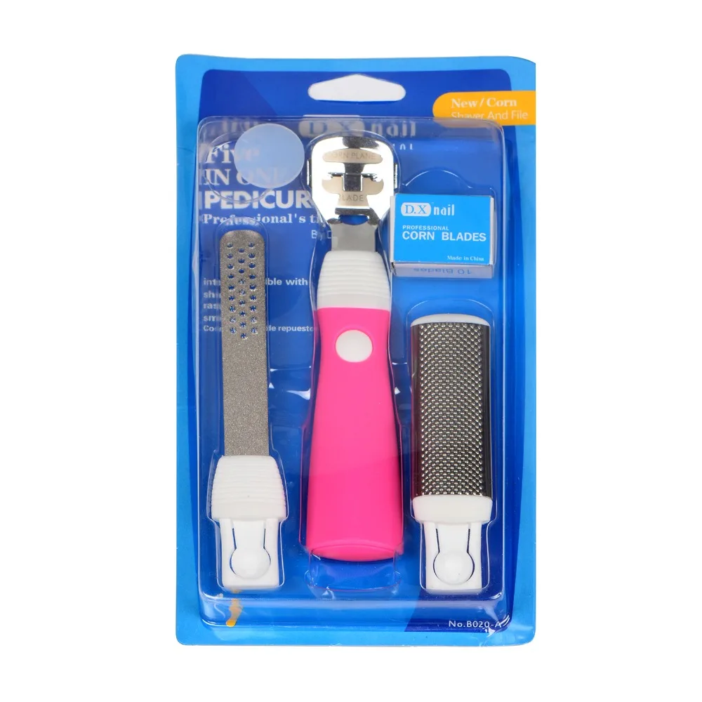 High Quality Five In One Multi functional Pedicure Set Callus Shaver