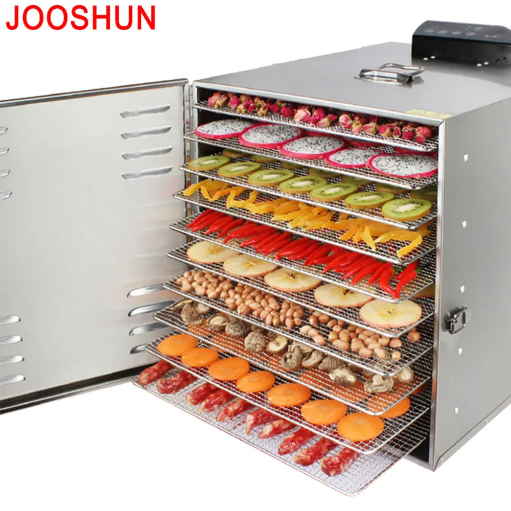Multifunction 10 Tray Dehydrator Stainless Steel Fruits Dry Machine