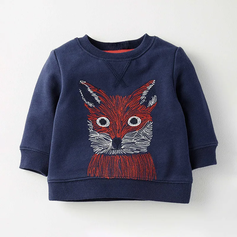 

Little maven 2-7Years Autumn New Kids Baby Boy Fox Pattern Sweatshirts For Babies Children's Fall Clothes For Boy's Clothing