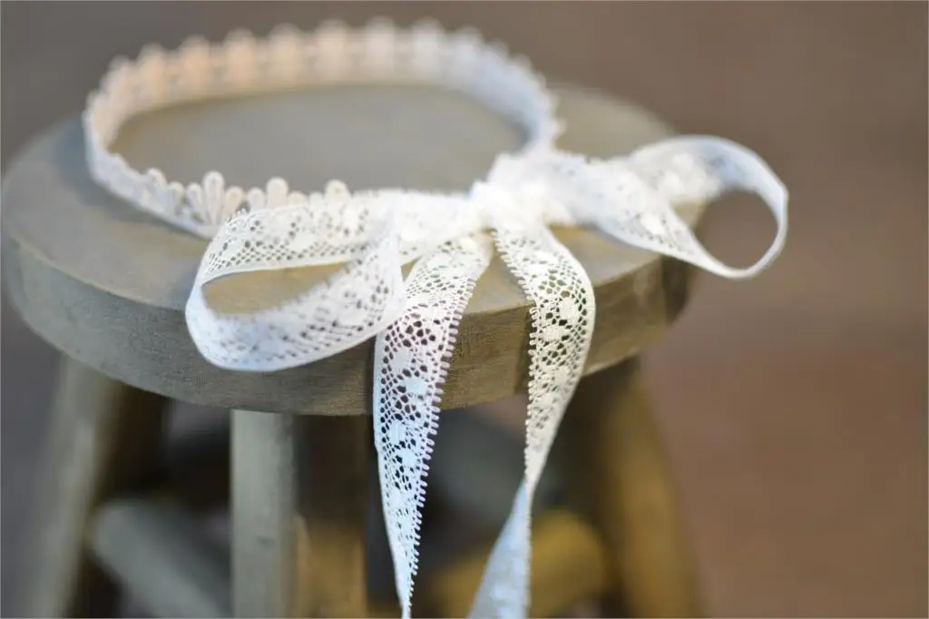 lace bow flower head photo newborn photography head flower hair props parent-child hair props