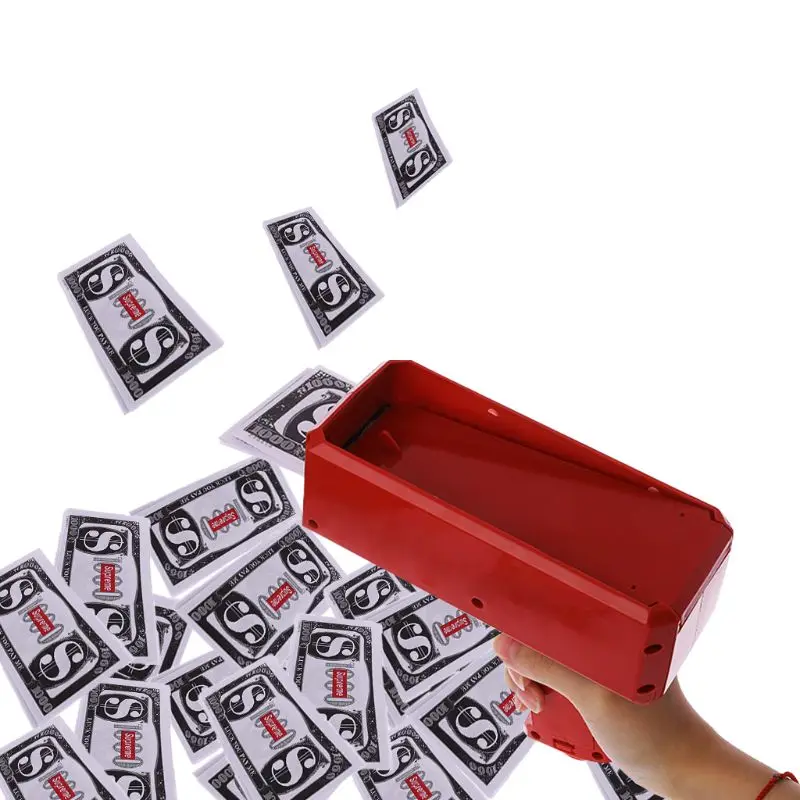 

Make It Rain Money Gun Toy Christmas Gift Party Toys Game 100PCS Cannon Cash Fashion Money Gun Pistol kid 's Toys color Box