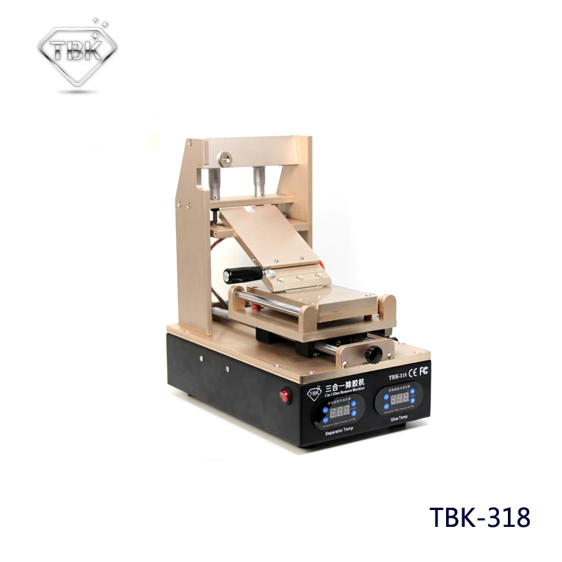  TBK-318 Vacuum LCD Screen Separator + Preheater +OCA Glue Polarizer Remover 3 in 1 Mobile Phone LCD