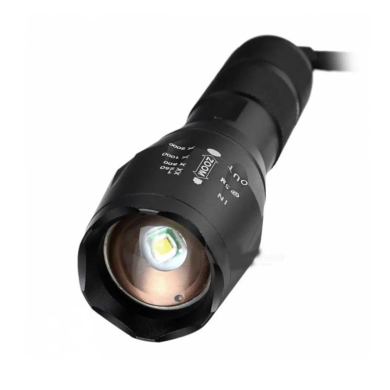 UltraFire XML-T6 3800lm 5-mode zoom тактический фонарь Портативный 18650 бликовый фонарик luz flash Light(3+ 1) светодиодный