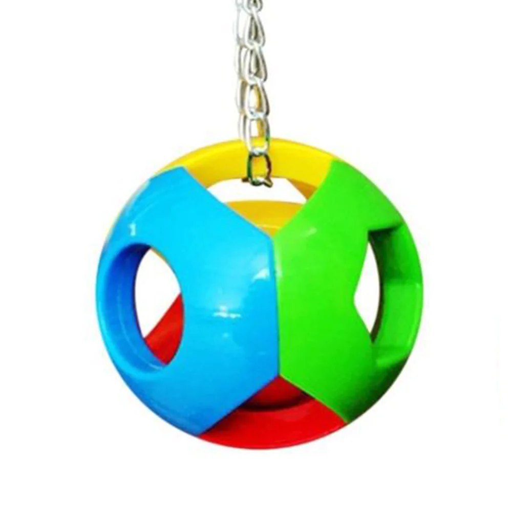 Игрушка-попугай, полый колокольчик, шарик для длиннохвостый попугай Австралийский попугай, жевательные игрушки - Цвет: as the picture