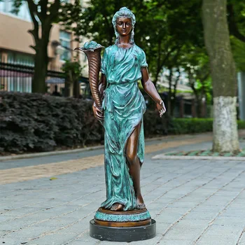 

Large Bronze Statues Female Sculptures Garden Hotel Decoration Outdoor Woman Statue