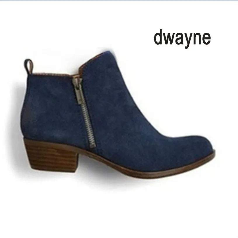 Женские ботинки на низком квадратном каблуке Dwayne zapatos mujer sapato весну и осень | Обувь