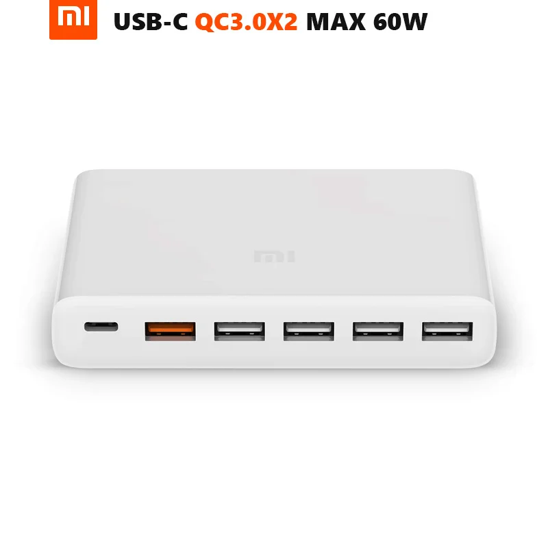 Xiaomi USB-C 45 Вт зарядное устройство с умным выходом usb type-C порт Поддержка PD 2,0 QC 3,0 быстрая зарядка подарок C2C кабель