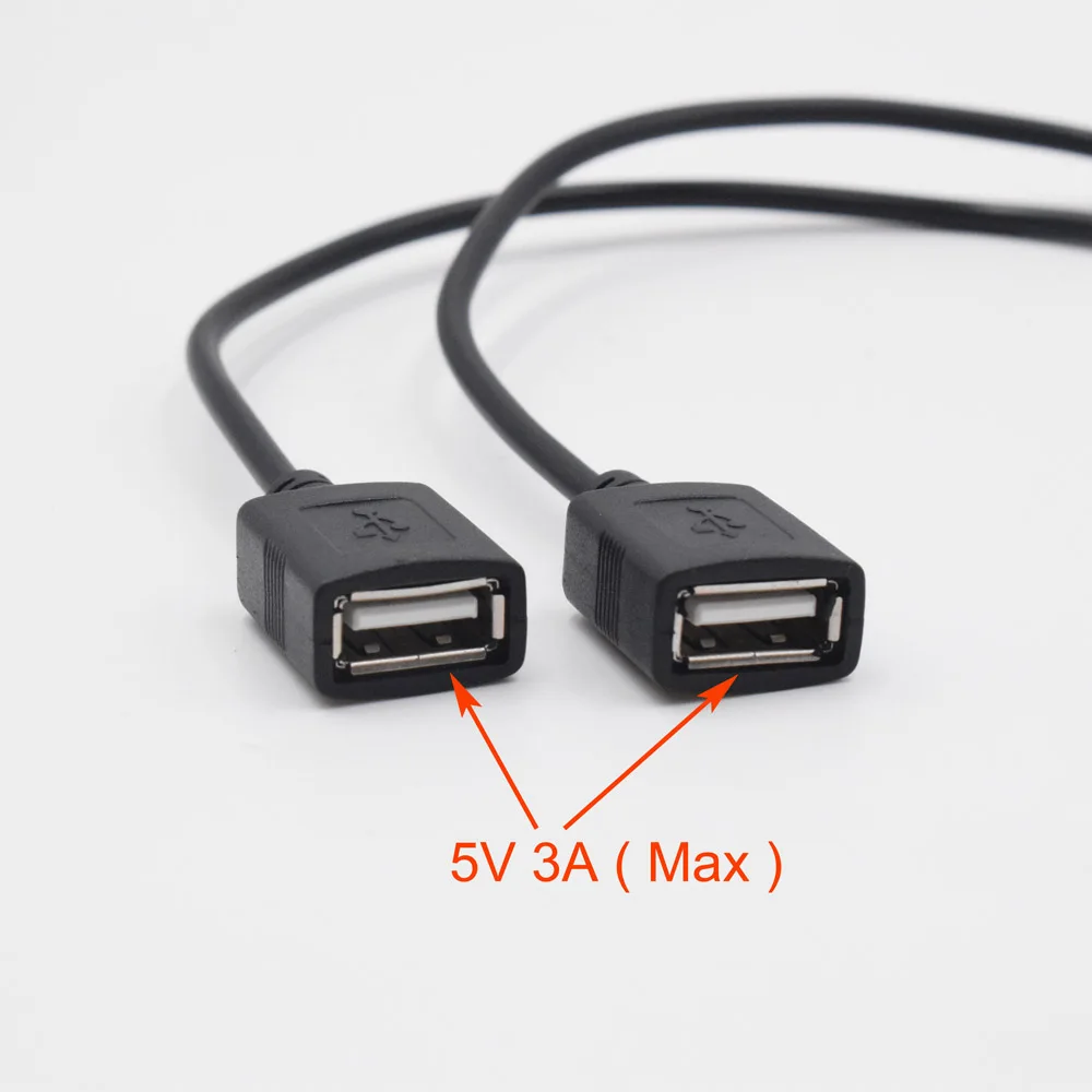 XCGaoon двойной 2 USB DC автомобильный модуль преобразователя кабель вход 12V 24V 48V (8V 5V) к