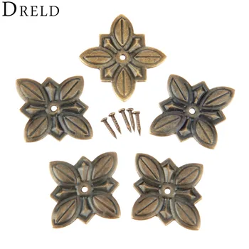 

DRELD 50Pcs Antique Bronze Furniture Upholstery Nail Tachas Jewelry Gift Case Box Door Sofa Decorative Tack Stud Pushpin 30*27mm