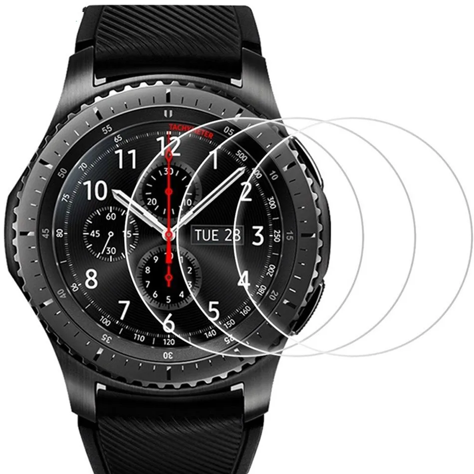 

for Gear S2 Classic Glass Screen Protector Not Tempered Glass for Samsung Gear S3 frontier LTE 2.5D Round Edge Anti-scratch