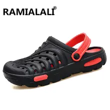 Летние мужские открытые сандалии; повседневные шлепанцы; пляжные дышащие сандалии; мужские сандалии на плоской подошве; водонепроницаемые сандалии; Zapatos; вьетнамки