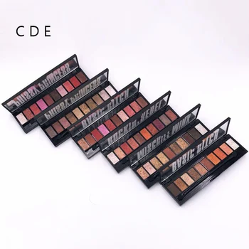 

Fashion Magic color Ten colors Eyeshadow Earth color Peach blossom makeup Bead fine Flash powder
