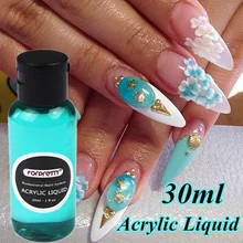 30 ml acrylique liquide monomère cristal acrylique Nail Art constructeur outil manucure Nail Art pour acrylique poudre poussière ongles conseils