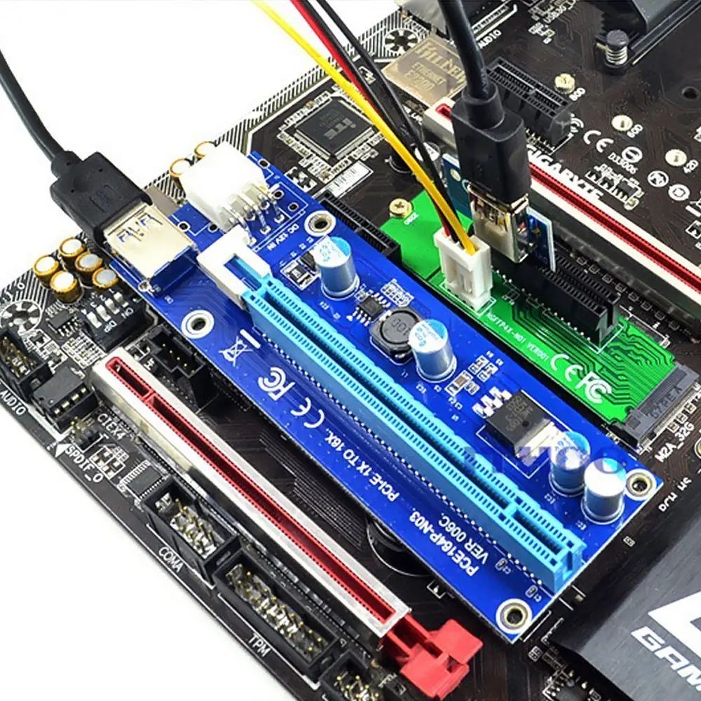 1 упаковка NGFF на переходная карта PCI-E карта M.2 Порты и разъёмы к PCI Express карты расширения NGFF на PCI-E X4 слот-адаптер для BTC Майнер врубовая машина