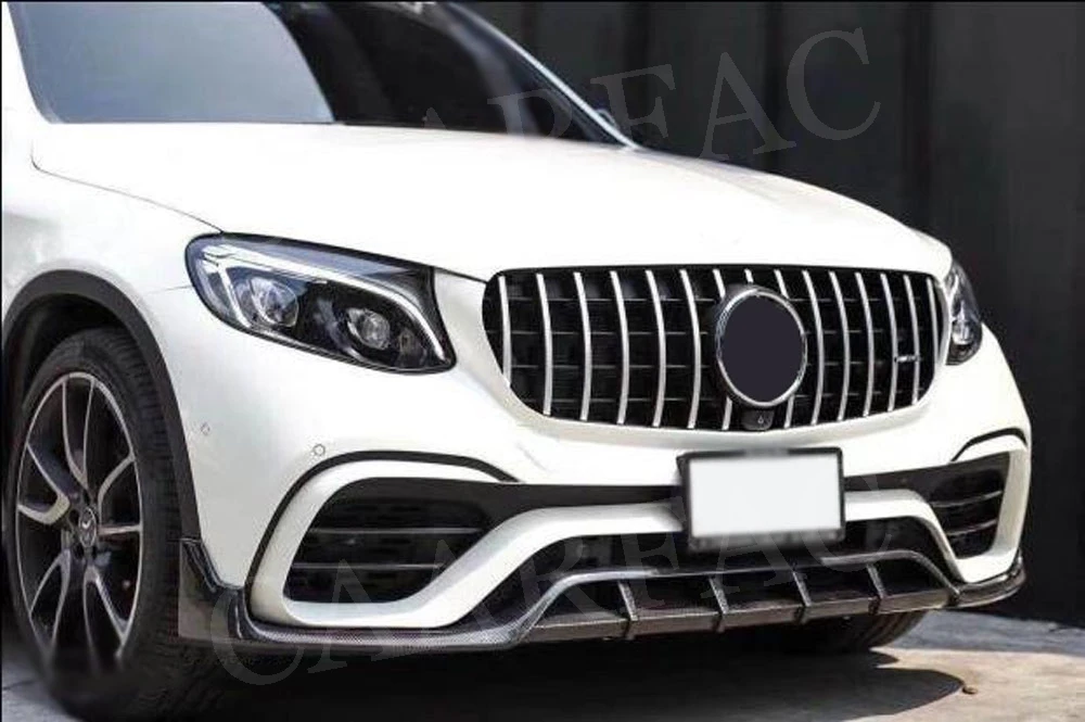 Передний спойлер из углеродного волокна Canard сплиттеры для Mercedes Benz GLC Class Coupe W253 C253 GLC63S AMG- стайлинга автомобилей