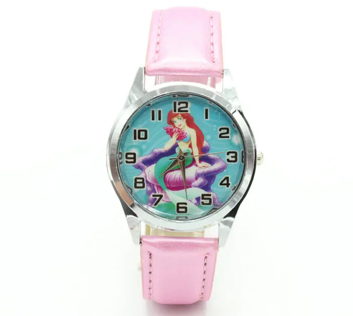 Принцесса Ариэль Русалочка для девочек детские модные наручные кварцевые часы оптом