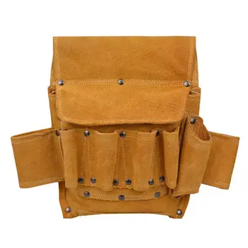 

Leather Electrical Toolkit Bag Multi-Function Home Decoration Tool Belt Bag Electric Wood Hardware Kit Storage Bag