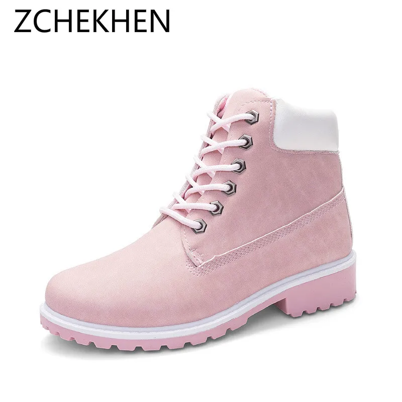 

2018 Fashion women martin boots winter warm shoes botas feminina female motorcycle ankle fashion boots women botas mujer