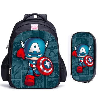 

16 Inch Super Hero Children School Bags Orthopedic Backpack Kids School Boys Girls Mochila Infantil Catoon Bags