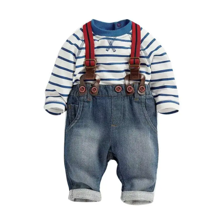 Buy 2017 Fashion Toddler Baby Boys Long Sleeve Striped