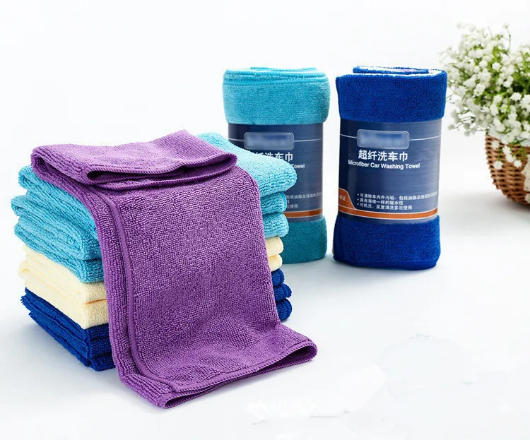 1PC 40x40cm Absorbent Microfiber Towel Kitchen Cleaner Wipping Rags