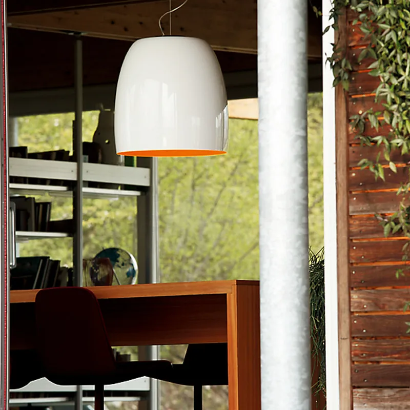 Минималистский Подвеска Свет Белый Черный Хром Стекло Подвесной Светильник Для