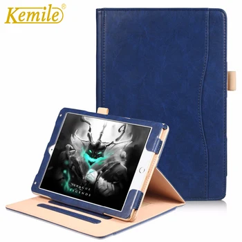 

Kemile Ultra Slim Lightweight Smart Case For New iPad 2017 Cover with Card Function For New iPad 2017 9.7 inch with Hand Stand